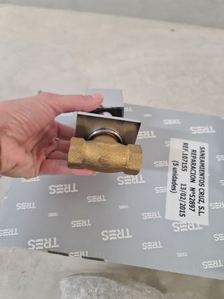 llave de paso, marca tres, 4 unidades