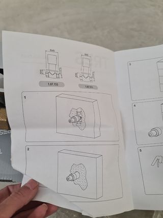 llave de paso, marca tres, 4 unidades