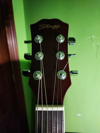 guitarra electro-acústica stagg sw206ce-tr