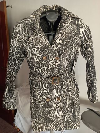 Chaqueta animal print Blanco / Negro