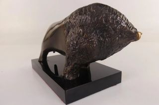 Figura BUFALO BRONCE Firmada y Numerada