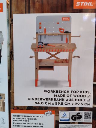 Bancada STIHL criança brincar