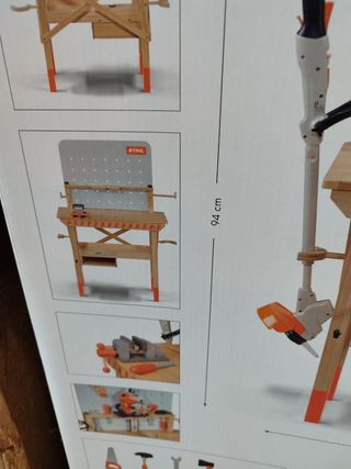 Bancada STIHL criança brincar