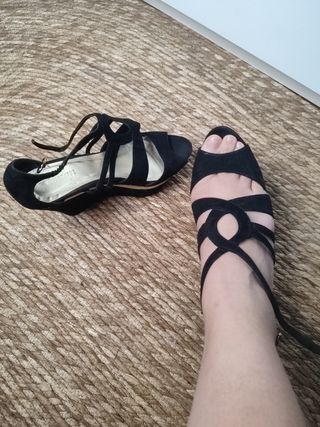 Sandalias plataforma negras