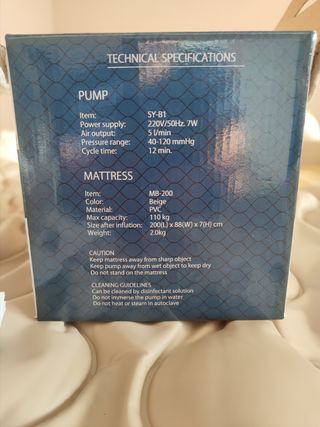Colchón antiescaras cama 90