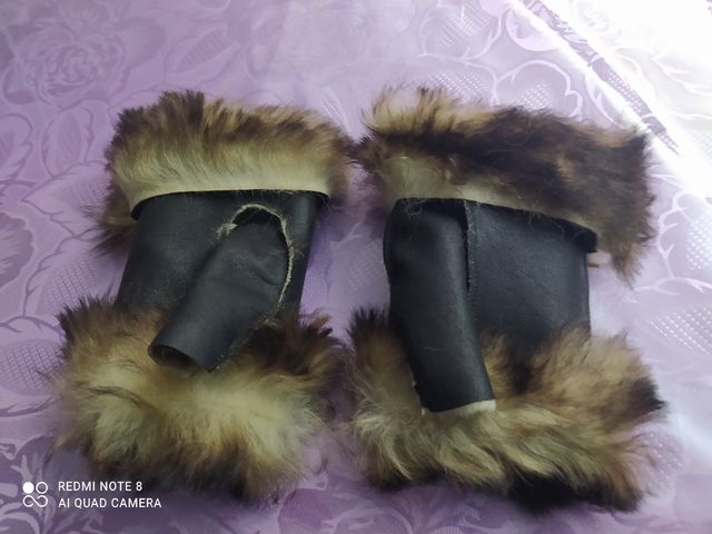 Guanto in montone shearling mod. senza dita L/XL