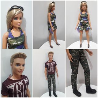 Lote de Barbie curvy y Ken
