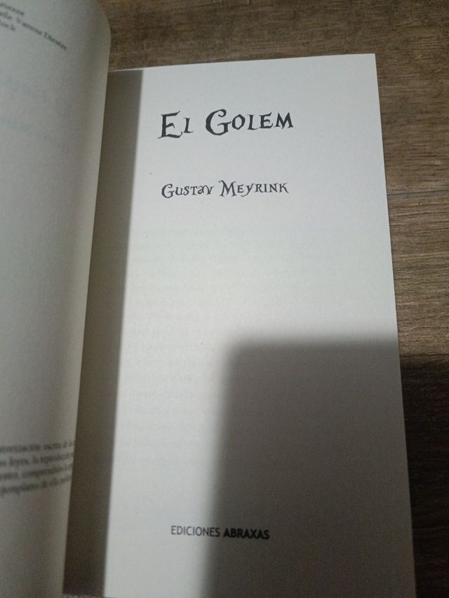 Il Golem, di G. Meyrink