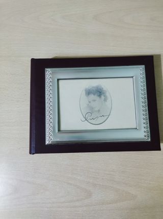 Portafoto album con decorazione argento