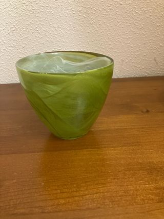 Lote 3 Maceta / Portavelas vidrio