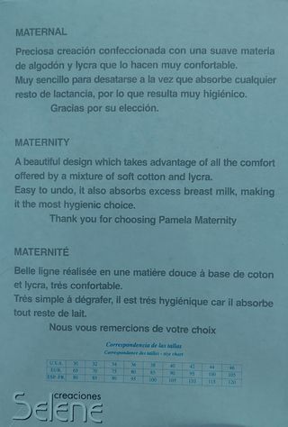 SUJETADOR MATERNAL SELENE, COLOR CAVA, TALLA 105, 