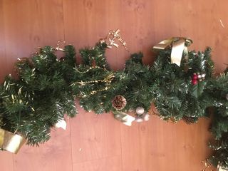 Grinalda Verde e Dourada de Natal