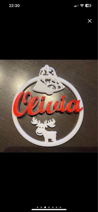 Bola navidad personalizada