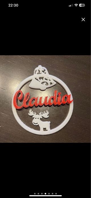Bola navidad personalizada