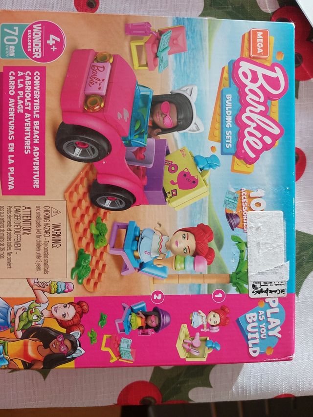 ✅Barbie Fashionista 128 y lego aventura de playa
