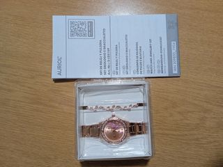 Set de reloj y pulsera de señora