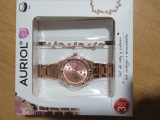 Set de reloj y pulsera de señora