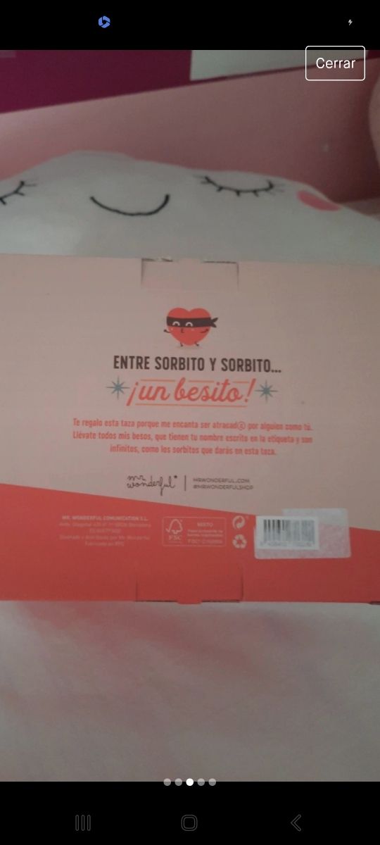 Taza nueva Mr wonderful