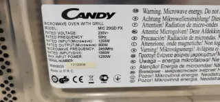 Despiece microondas Candy