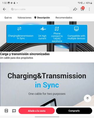 CABLE USB C A MICRO USB NUEVO OTG