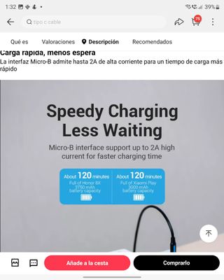 CABLE USB C A MICRO USB NUEVO OTG