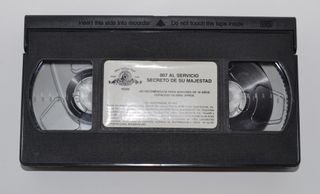 007 AL SERVICIO SECRETO DE SU MAJESTAD VHS