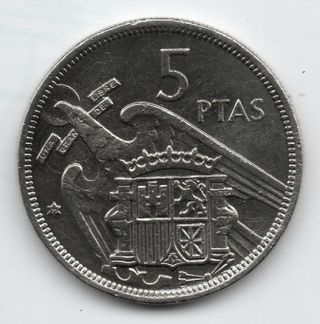 5 PESETAS DE 1957 ESTRELLA 71