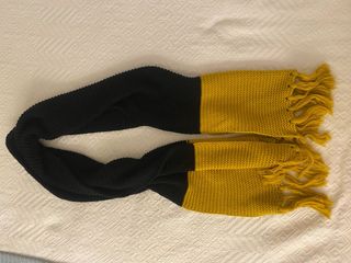 Bufanda negra y mostaza Miintoday