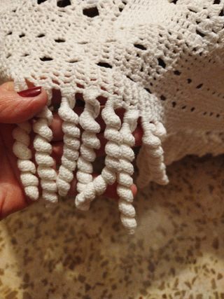 Colcha hecha a mano.