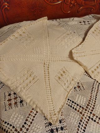 Colcha hecha a mano.