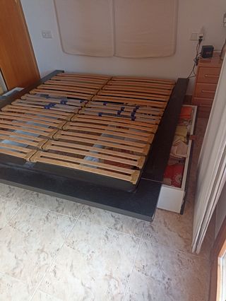 Cama canapé con cajones y somier