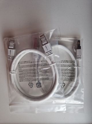 2 Cables de red 1 m. Cat 7