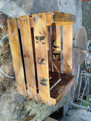 6 Cajas madera maciza