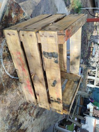 6 Cajas madera maciza