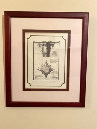 Juego 2 Marcos madera granate 37x32cm