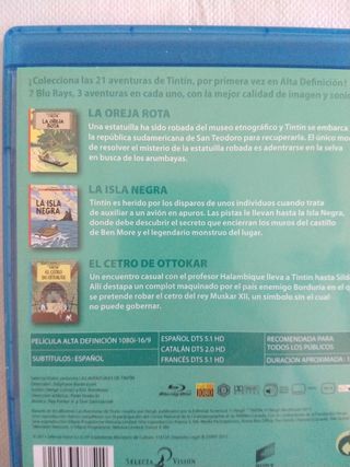 Las aventuras de Tintín blu-ray + dvd