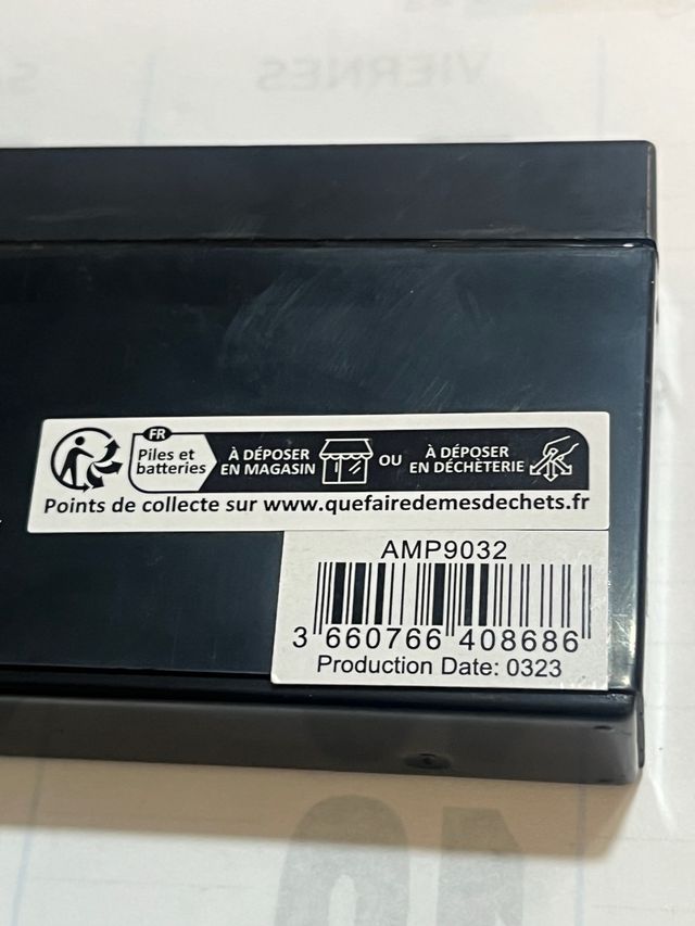 MINI BATERIA 12V, 0,8Ah FR