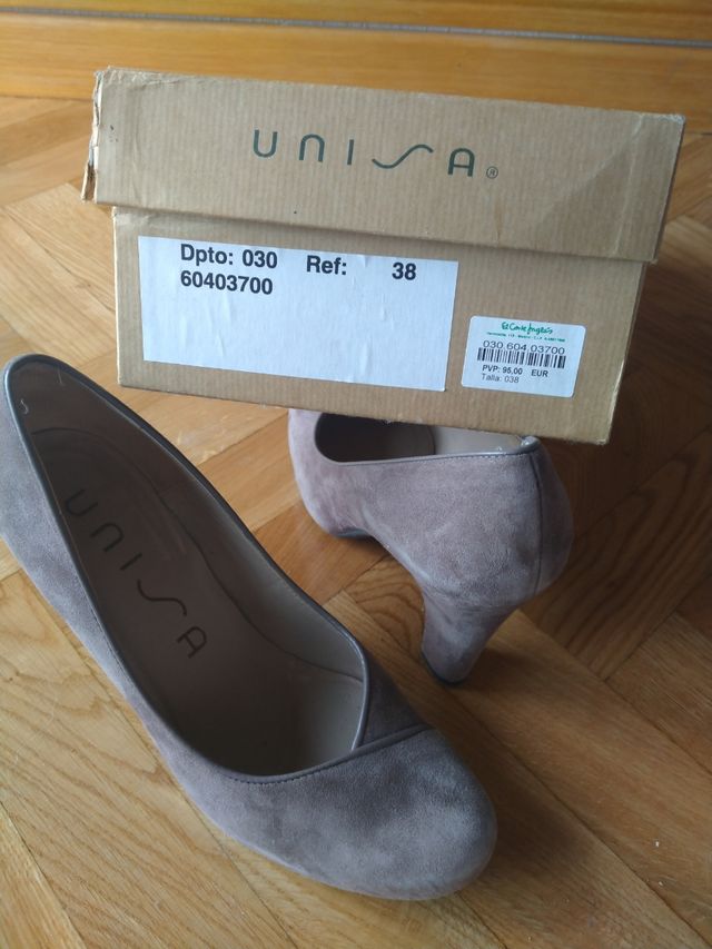 ZAPATOS DE ANTE GRIS