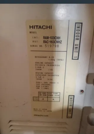 CONDIZIONATORI/POMPE DI CALORE HITACHI