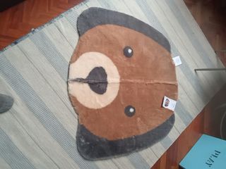 Alfombra infantil circular Perrito 80x100.