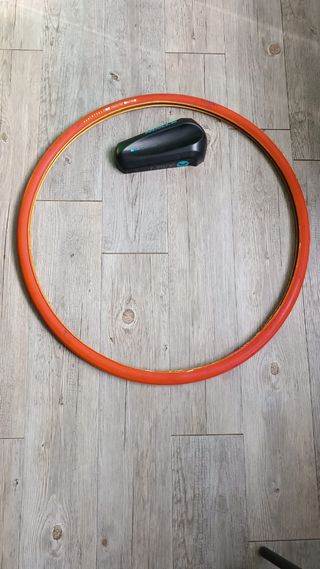 Rodillo bicicleta + Cubierta y soporte