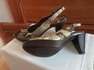 sandalias tacón mujer