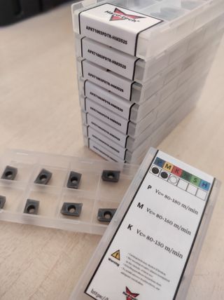 10 Plaquitas fresadora APKT1003