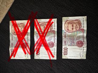 Billete Italiano 1000 Lire Mille año 1990