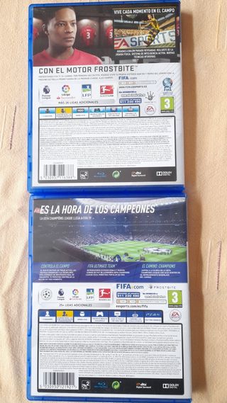 juegos PS4  fifa 19 y 17