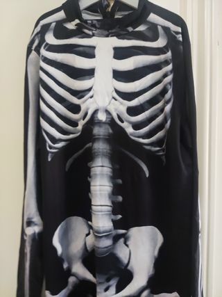 Disfraz de esqueleto. Talla L