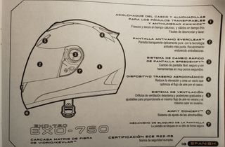 Casco integral Moto Scorpion Exo 750