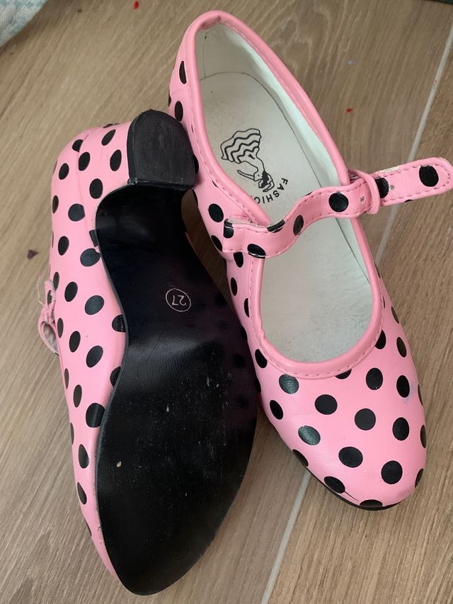 zapatos de flamenca niña talla 27