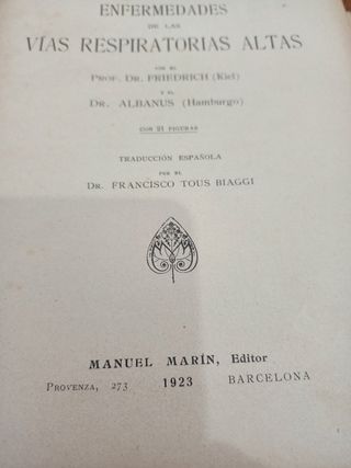 Coleccionistas.Libros de medicina antiguos