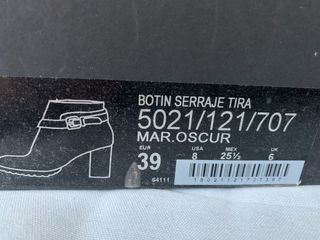 Botín serraje marrón Massimo Dutti